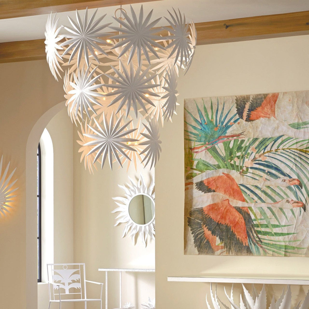 Currey & Company Bismarkia Chandelier Chandeliers