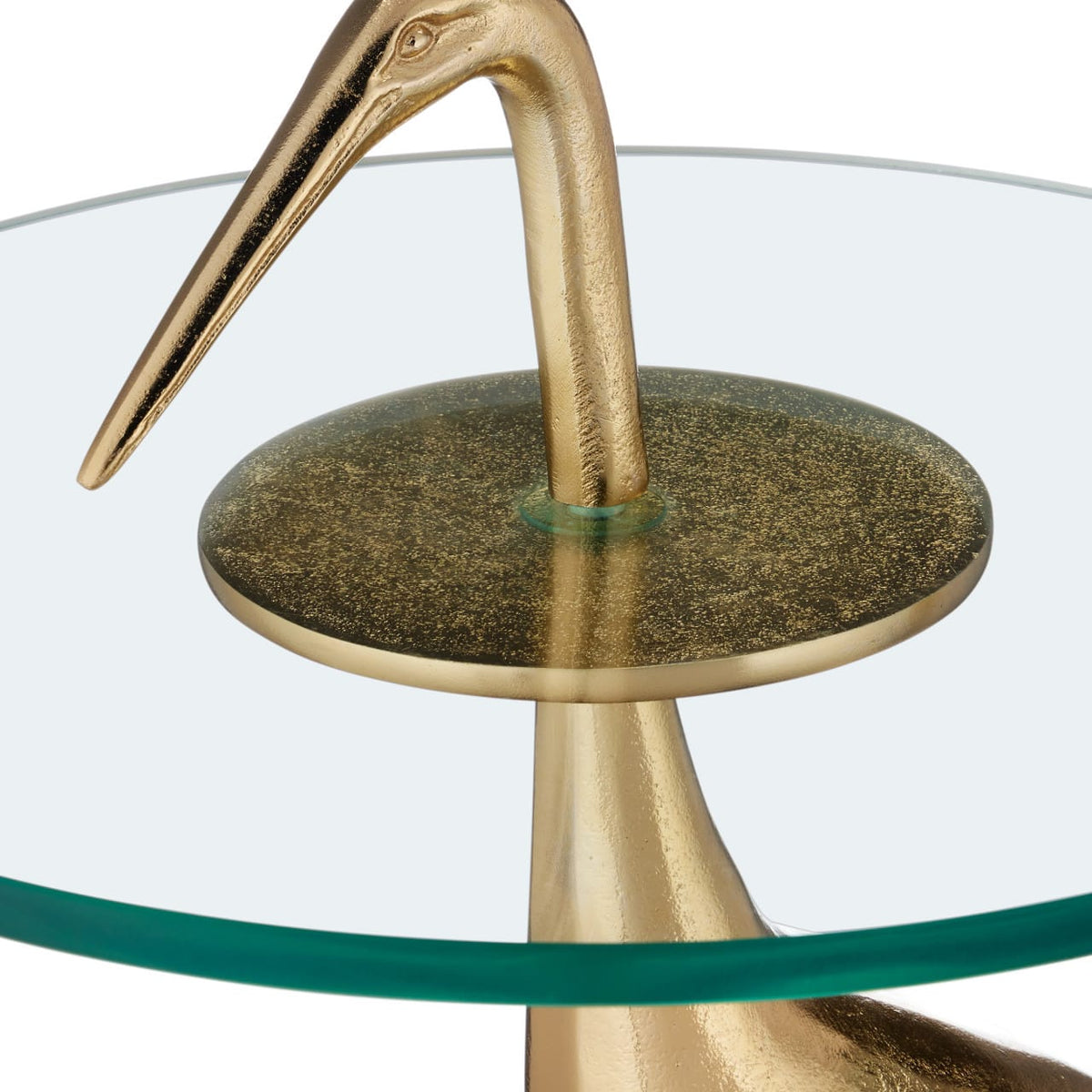 Currey & Company Crane Brass Accent Table Accent Tables 4000-0194