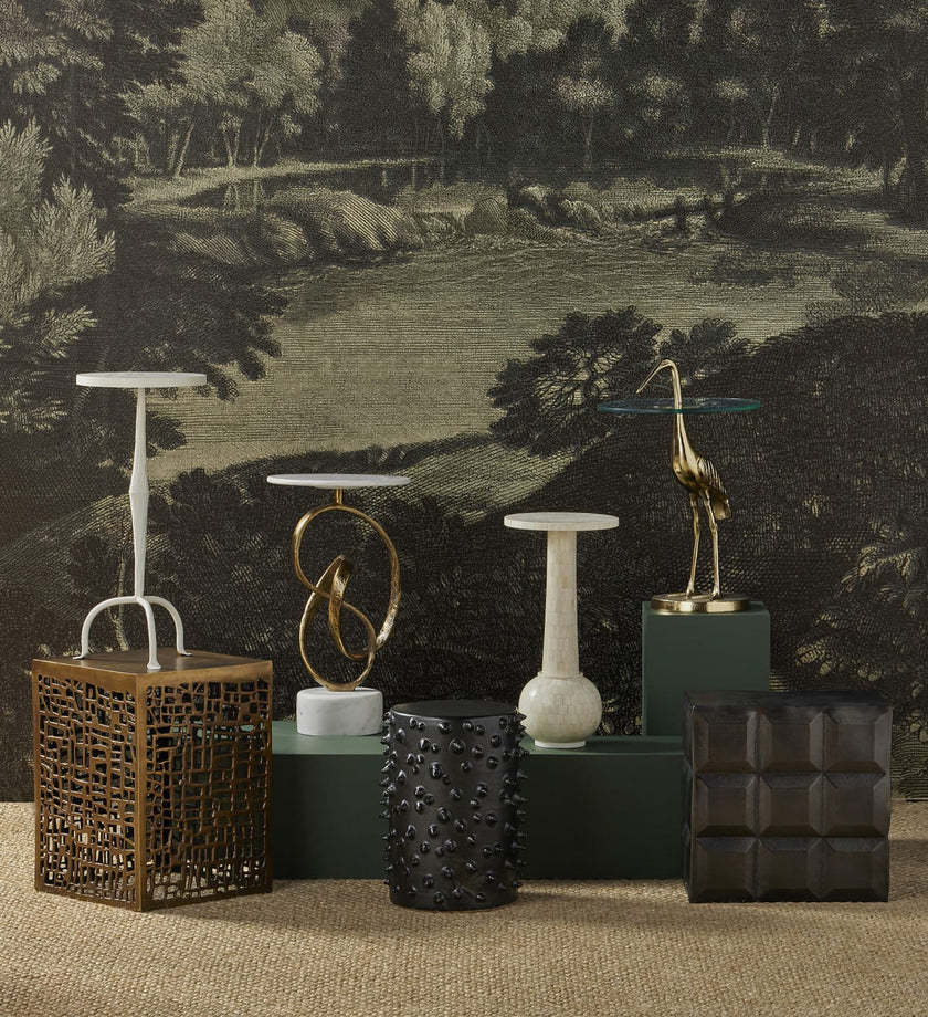 Crane Brass Accent Table - secondary