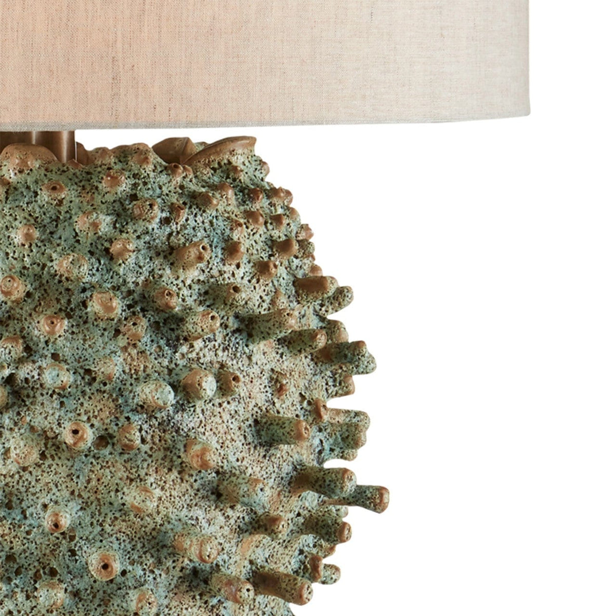 Currey & Company Sea Urchin Green Table Lamp Table Lamps 6000-0744