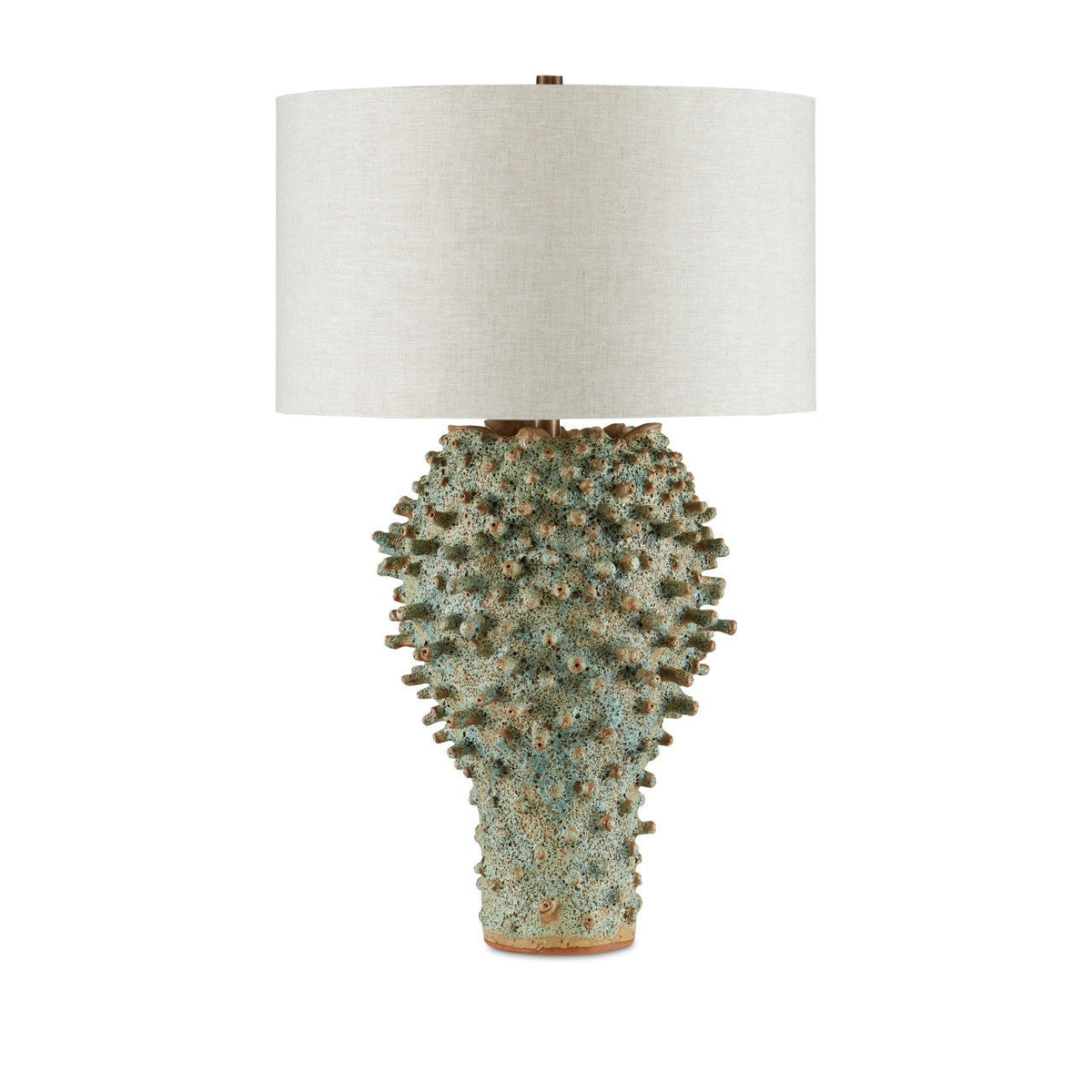 Currey & Company Sea Urchin Green Table Lamp Table Lamps 6000-0744