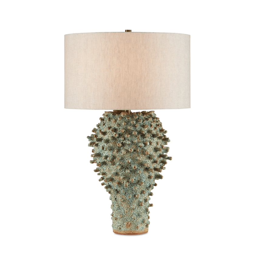 Sea Urchin Green Table Lamp