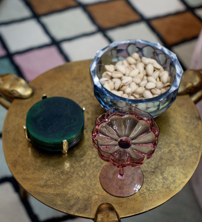 Vallées Cut Glass Bowl - Sky Blue - secondary