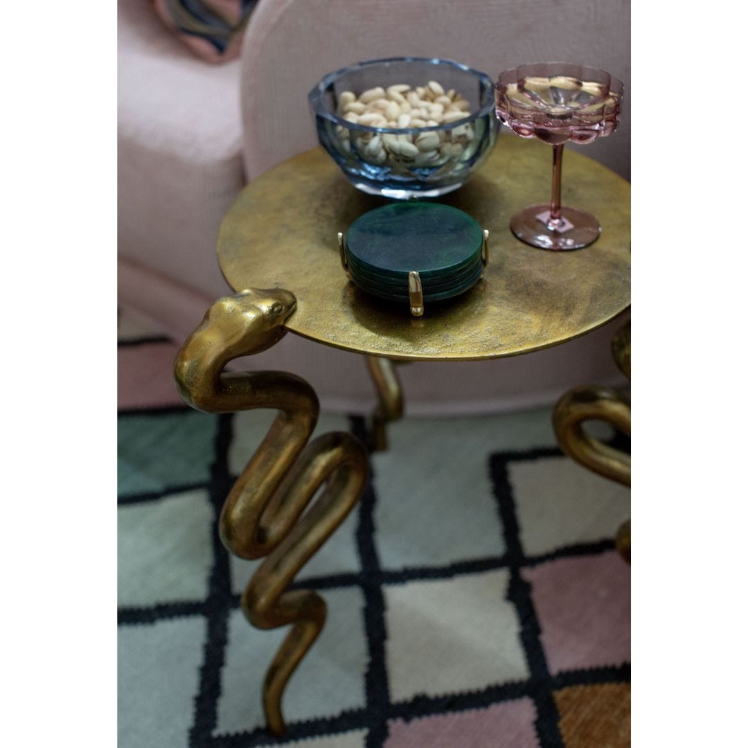 Currey & Company Serpent Brass Accent Table Accent Tables 4000-0140