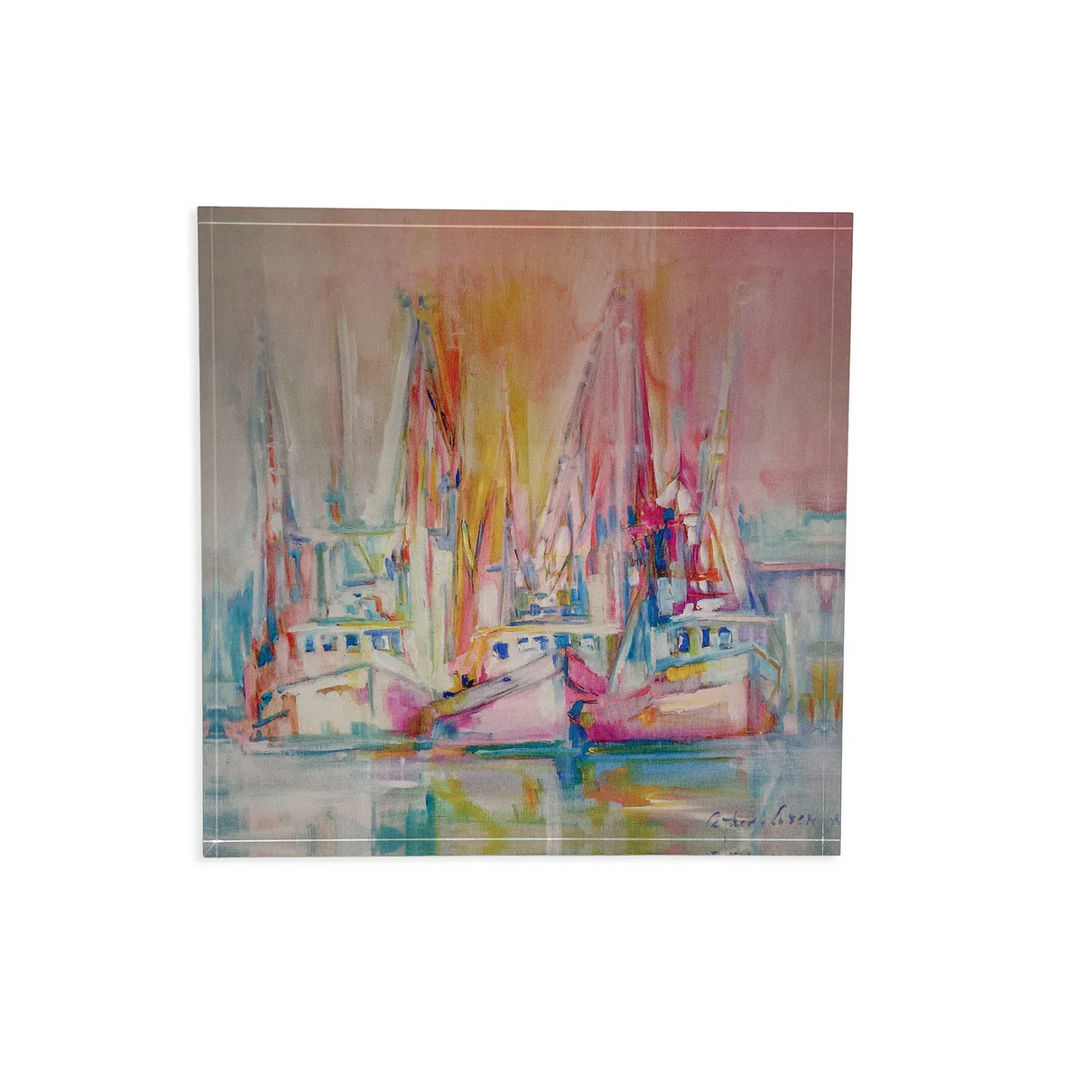 Danielle Cather-Cohen Acrylic Block / 4in x 4in / No Mount Three Amigos Artwork ThreeAmigos4x4AcrylicBlock