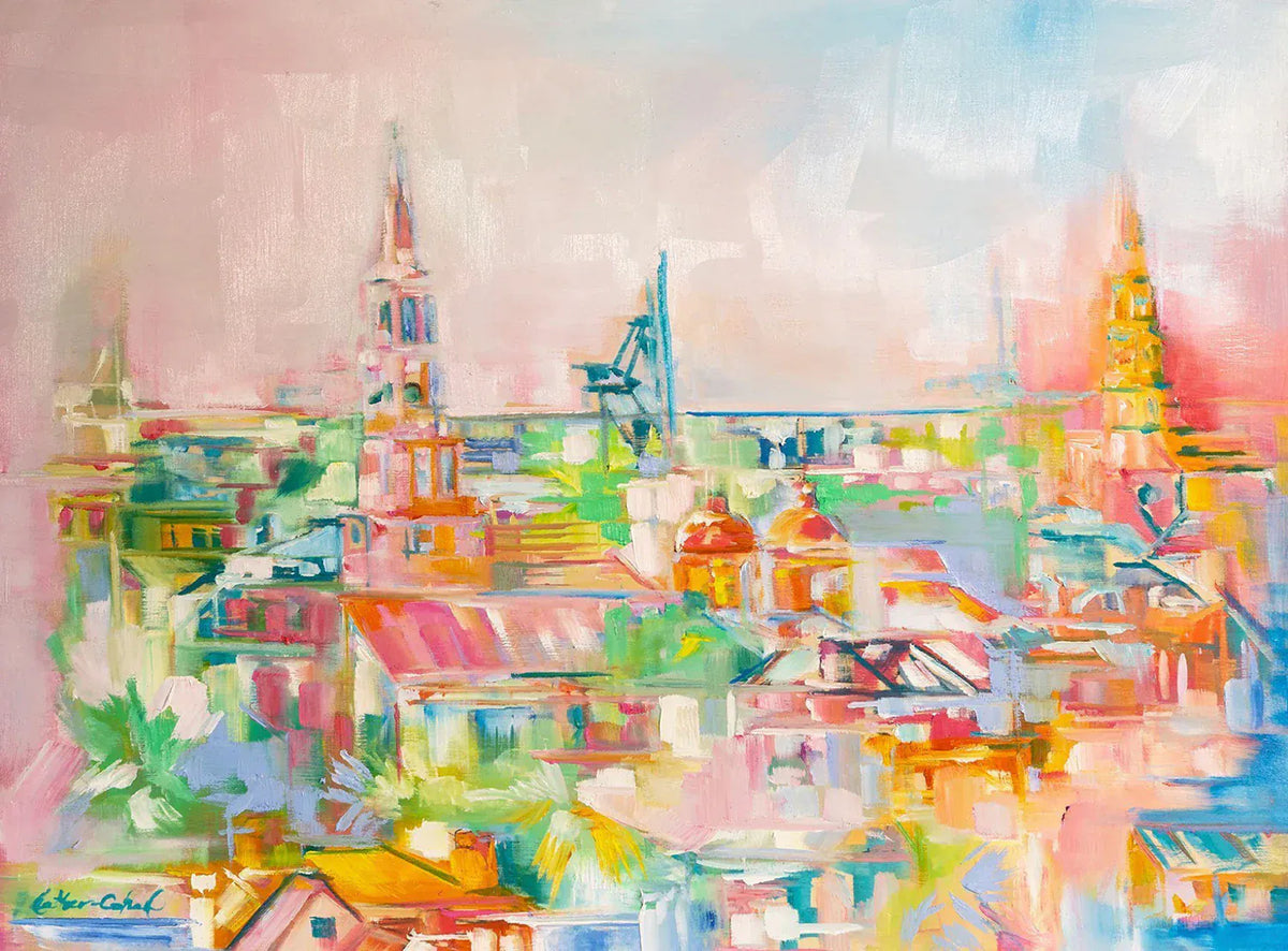 Danielle Cather-Cohen Colorful Charleston Artwork