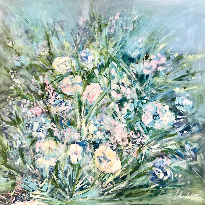 Danielle Cather-Cohen Pastel Flowers Artwork