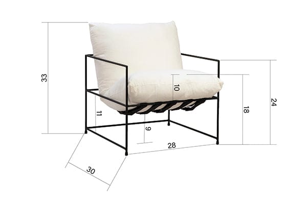 Dovetail Inska Sling Back Chair Chairs DOV12064