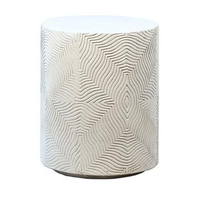 Dovetail Tash Concrete Stool Accent Tables DOV14574