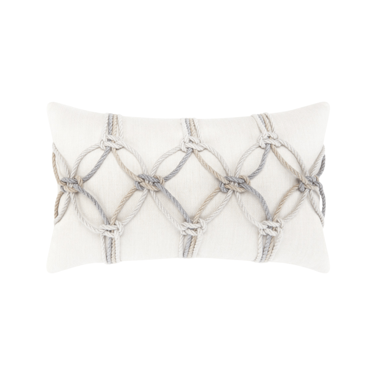 Elaine Smith 12" x 20" Grigio Rope Pillow Throw Pillows 29X3RGRI