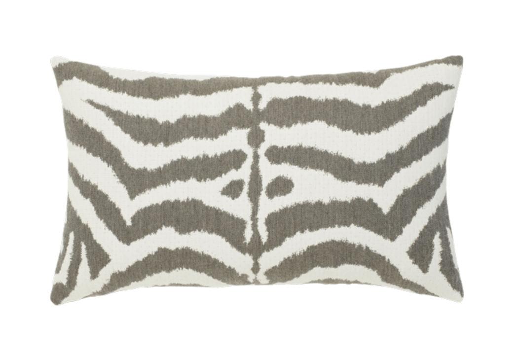 Elaine Smith 12"x20" Zebra Gray Outdoor Pillow Outdoor Pillow 8R3