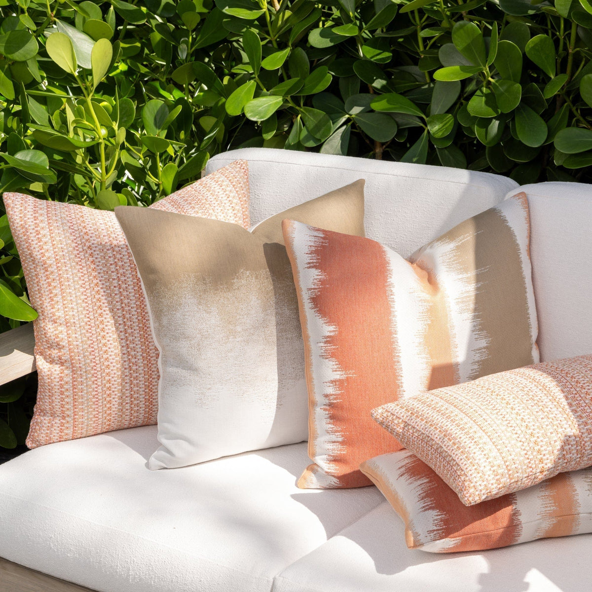 Elaine Smith Artful Sand Pillow Throw Pillows