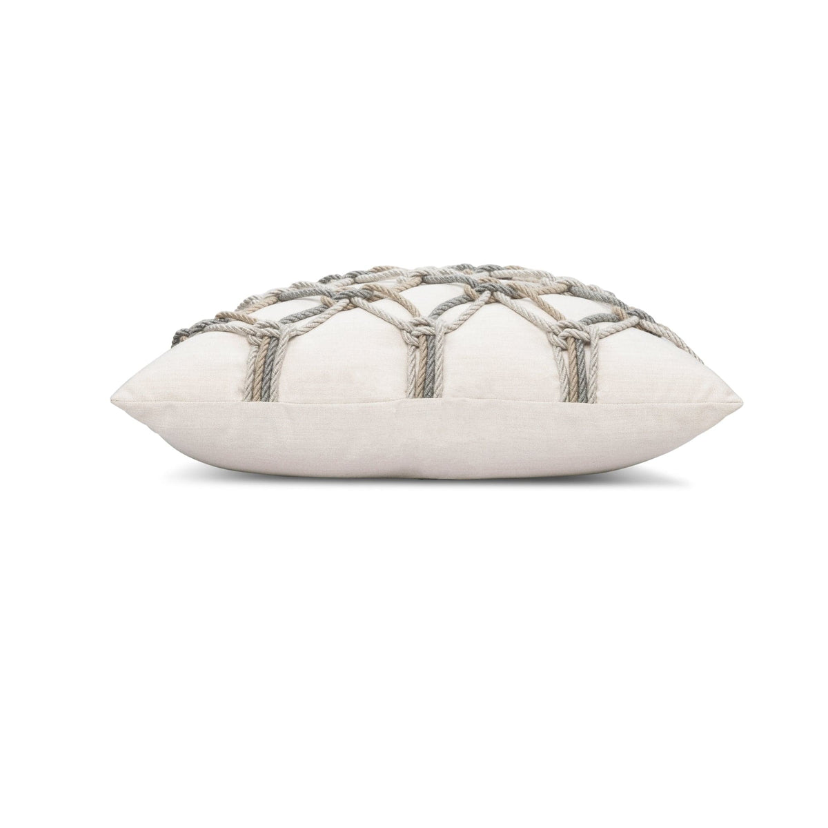 Elaine Smith Grigio Rope Pillow Throw Pillows