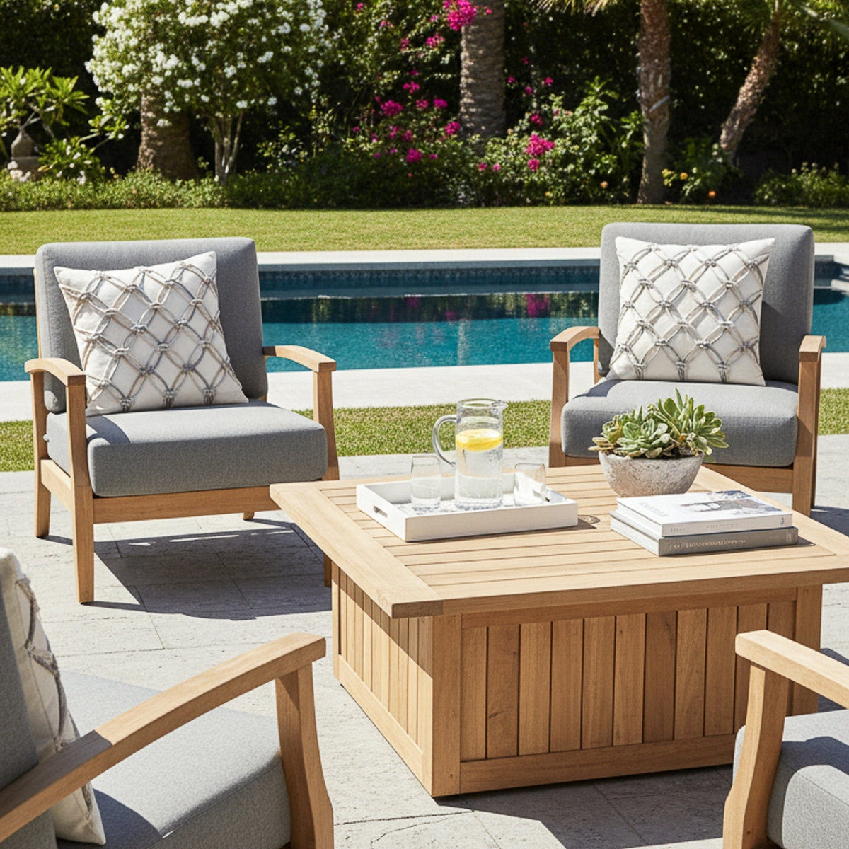 Elaine Smith Grigio Rope Pillow Throw Pillows