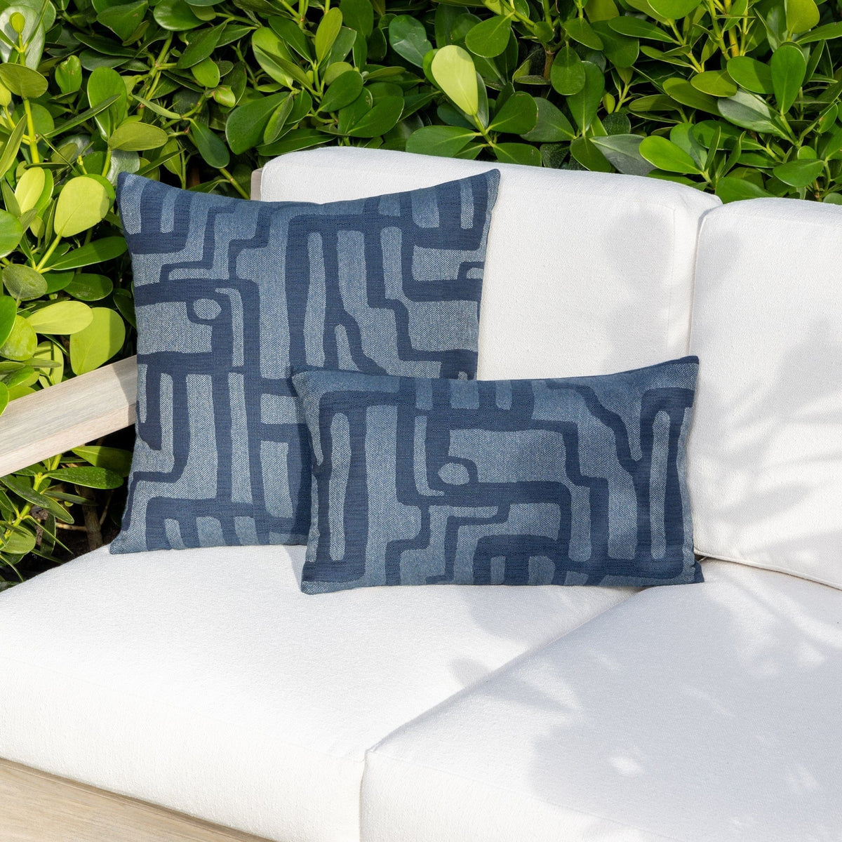 Elaine Smith Noble Indigo Pillow Throw Pillows