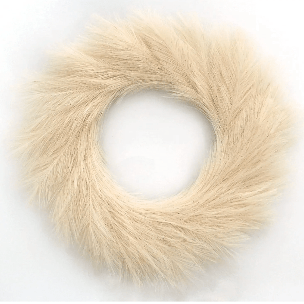 Faire Faux Pampas Wreath Seasonal & Holiday Decorations FauxPampasWreath