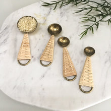 Faire Gold Jute Measuring Spoons Decorative Trays 75009