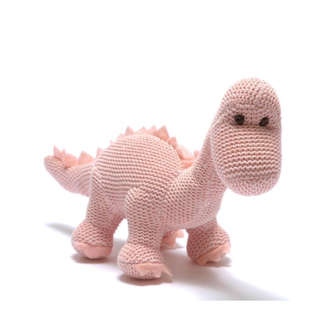 Faire Knitted Dinosaur Baby Rattle Stuffed Animals DinoRattle