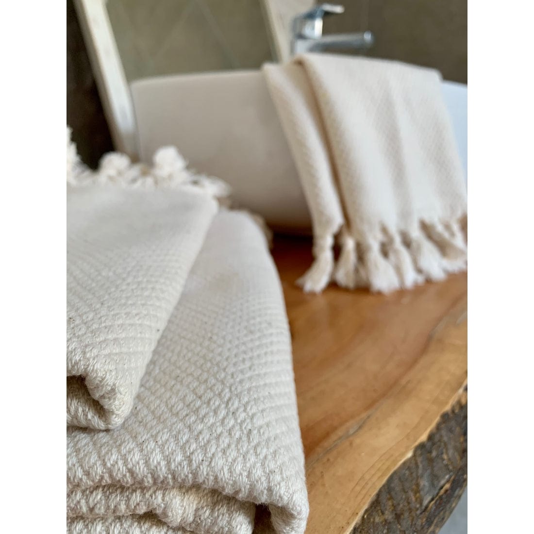 Faire Pamukkale Turkish Hand Towel Linens & Bedding