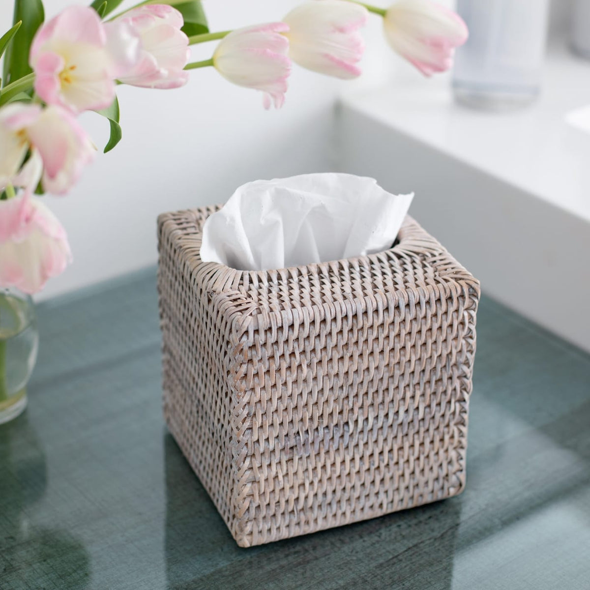 Faire Rattan Tissue Box Tissue Holders ATC-BS242