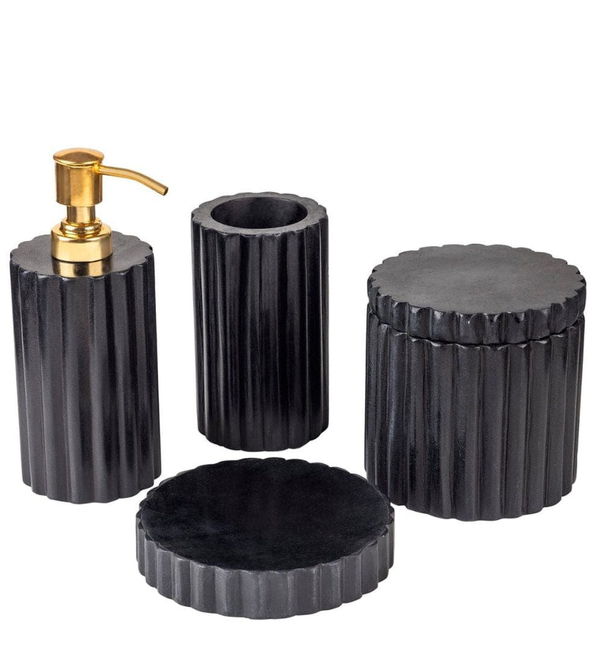 Roksana Black Marble Bath Accessories
