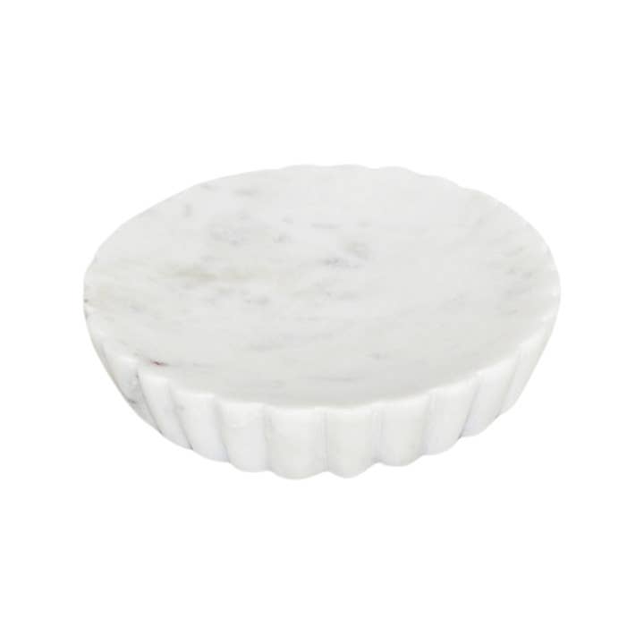 Faire White Marble Soap Dish Decor 792950