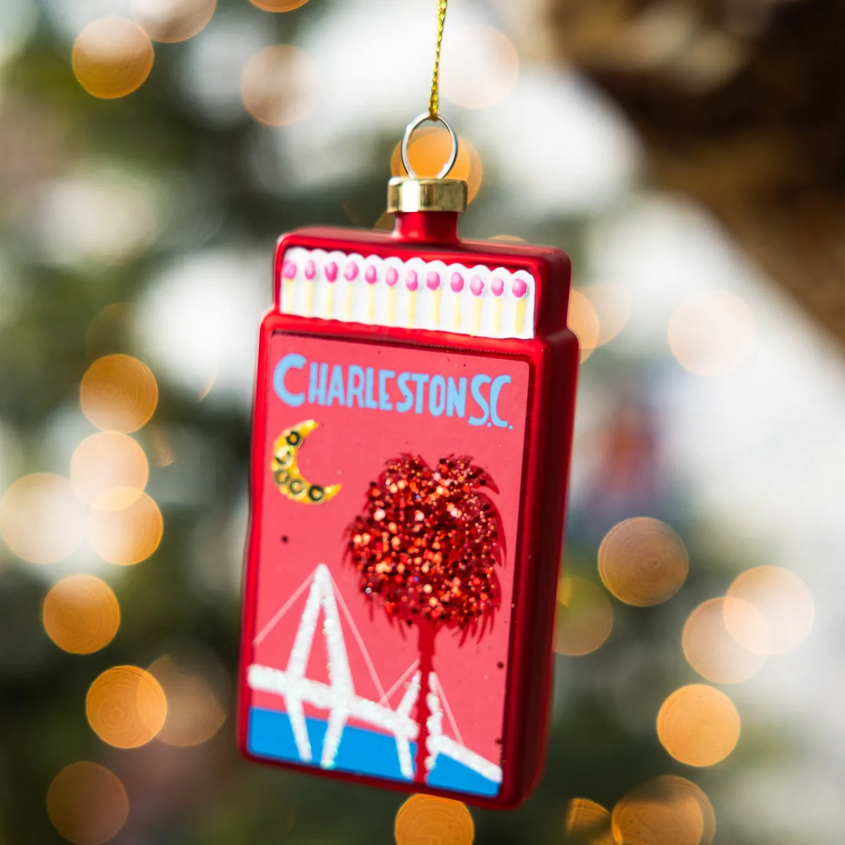 Furbish Studio Charleston Matchbook Ornament Holiday Ornaments MBO-8