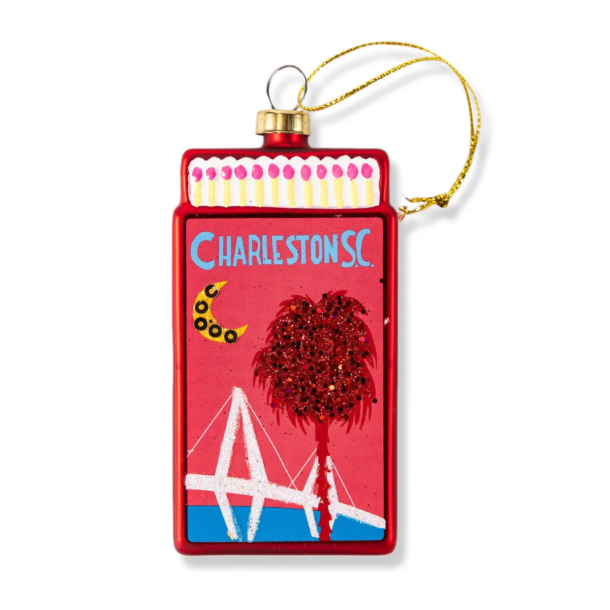 Furbish Studio Charleston Matchbook Ornament Holiday Ornaments MBO-8