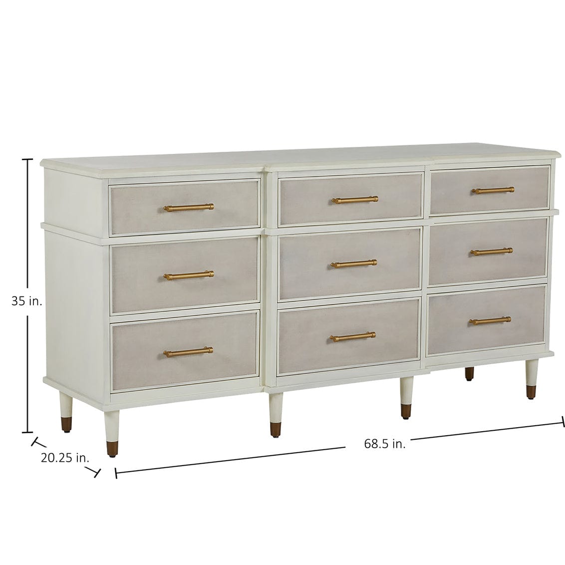 Gabby Leona Dresser - White Dressers SCH-167270