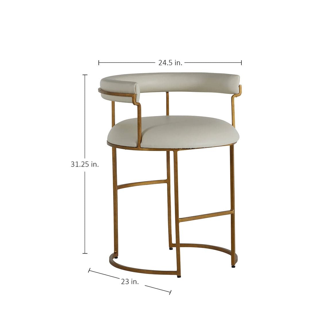 Gabby Mack Counter Height Stool - White Counter Stools SCH-168300Mack