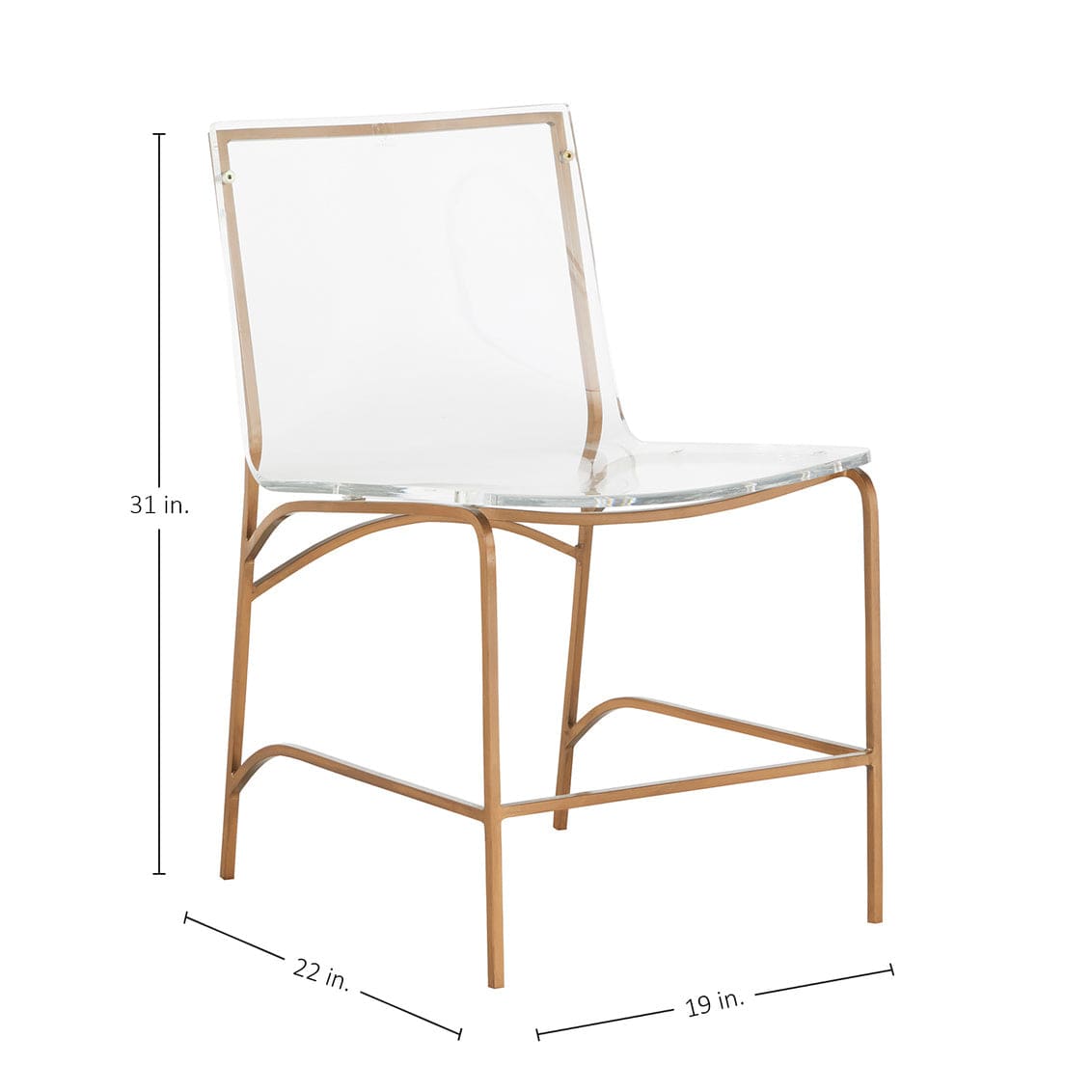 Gabby Penelope Dining Chair - Antique Gold Dining Chairs SCH-153000