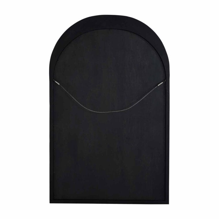 Gabby Swell Carved Wood Mirror Black Mirrors SCH-169130Swell