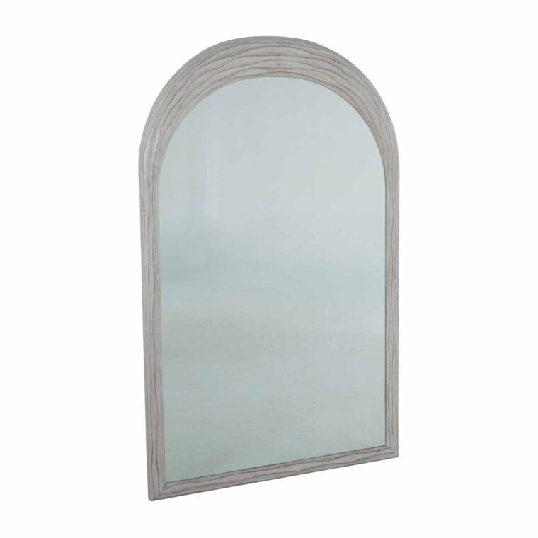 Gabby Swell Carved Wood Mirror White Mirrors SCH-169135Swell