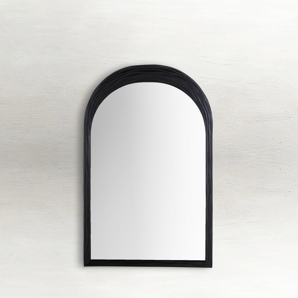 Gabby Swell Mirror - Black Wall Mirrors SCH-169130