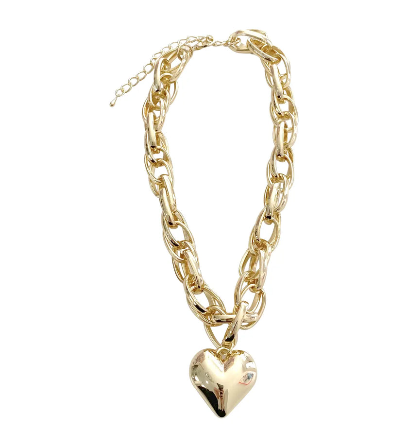 Alyssa Heart Chain Necklace