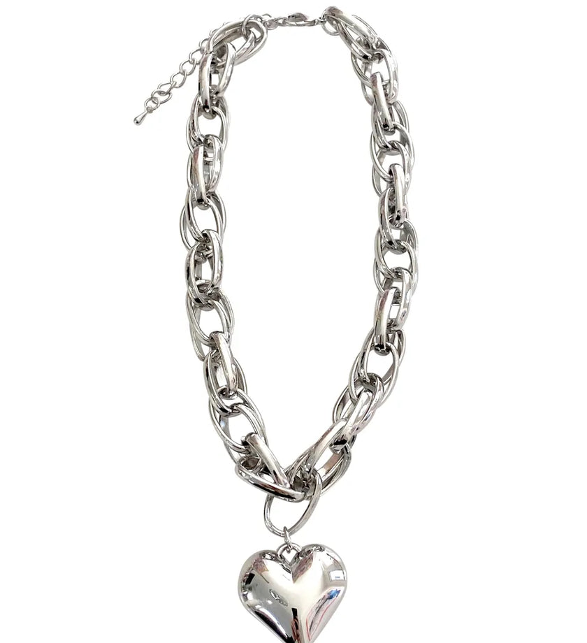 Alyssa Heart Chain Necklace - secondary