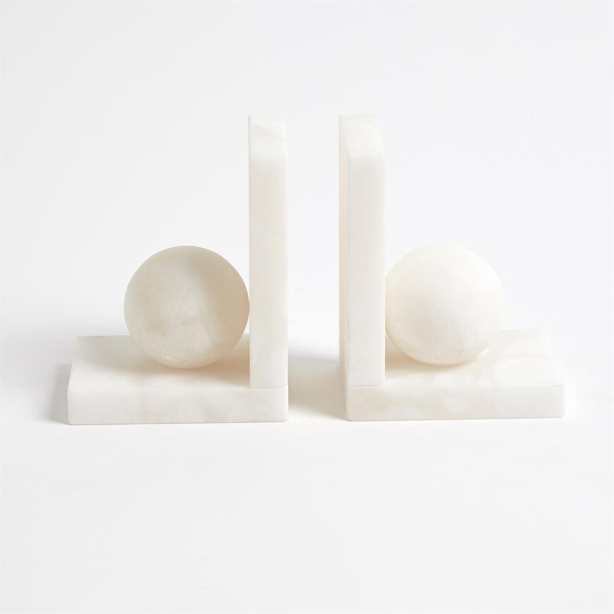 Global Views Alabaster Ball Bookend 3.31554