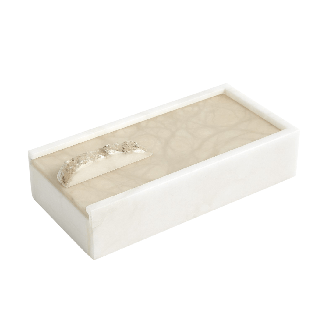 Global Views Alabaster Box Rectangle 7.30183