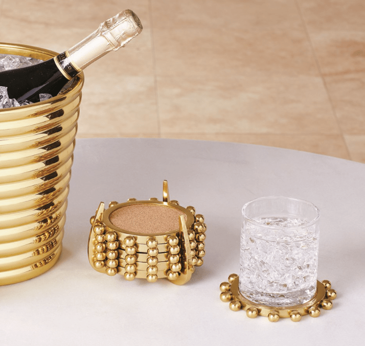 Global Views Brass Starburst Coasters JB9.90095