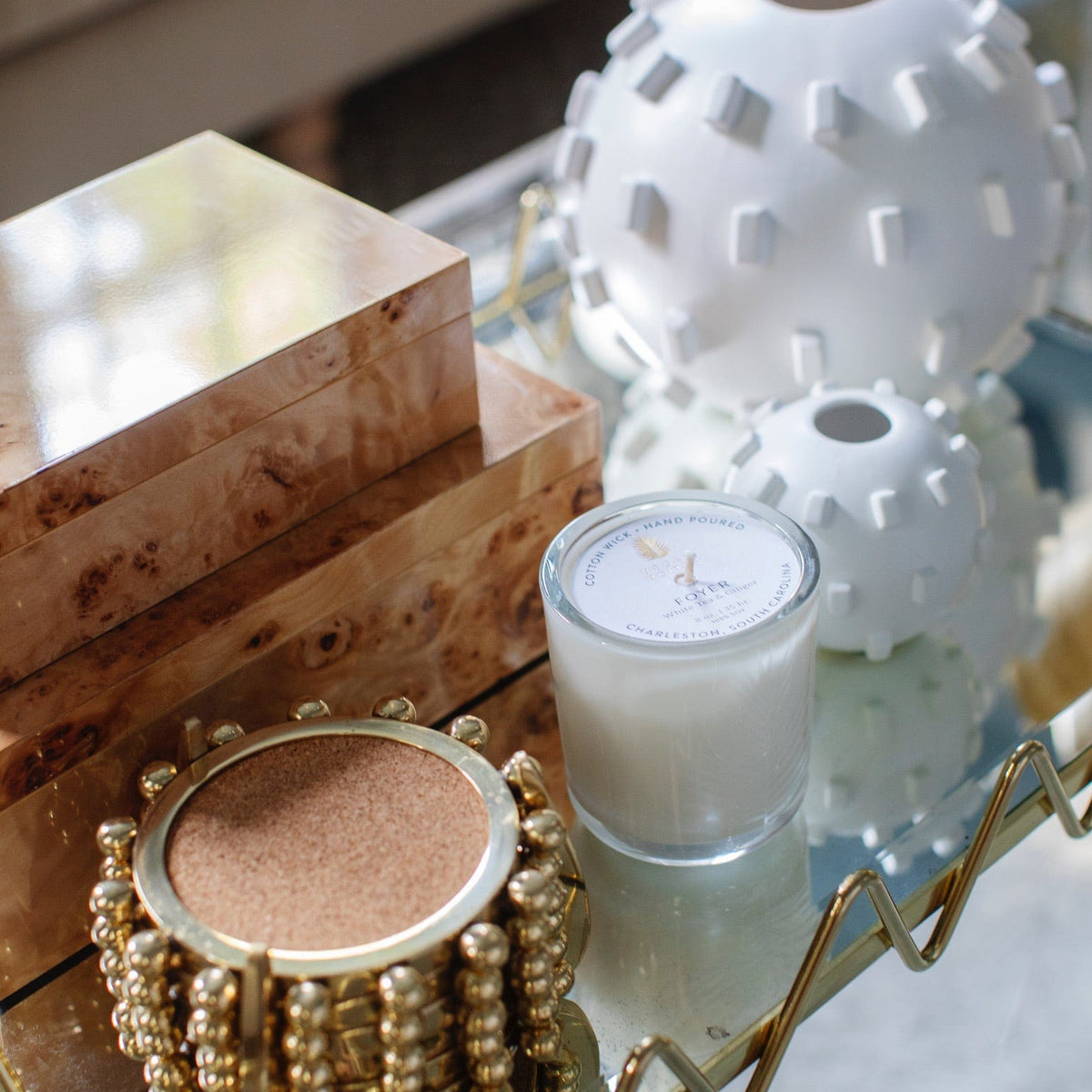 Global Views Brass Starburst Coasters JB9.90095