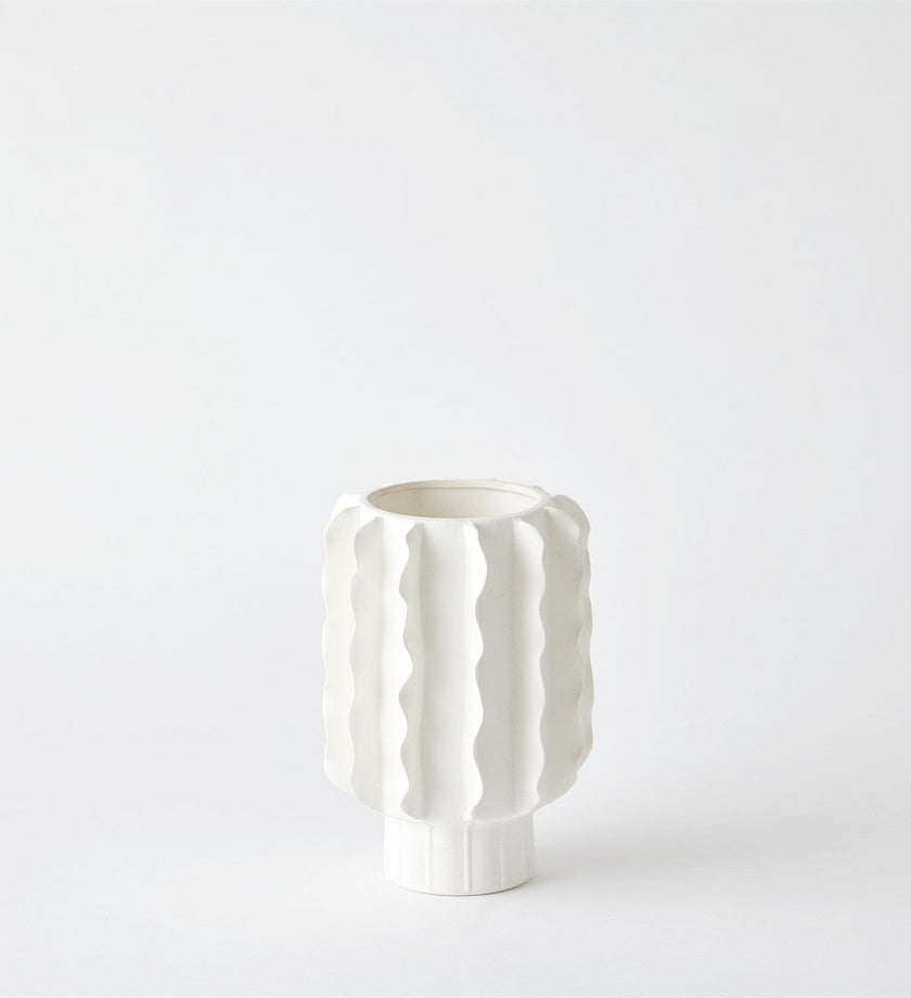 Frilled Vase & bowl - secondary
