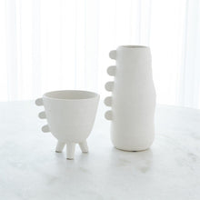Global Views Primitive Porcelain 3 Leg Cache Vases