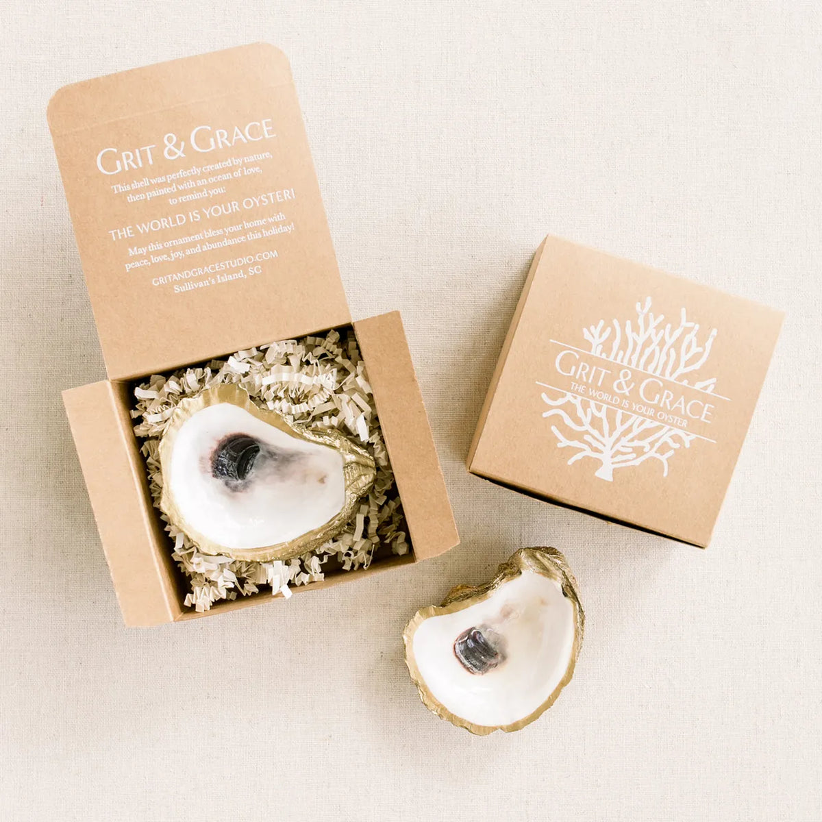 Grit and Grace Oyster Jewelry Dish Jewelry Dish