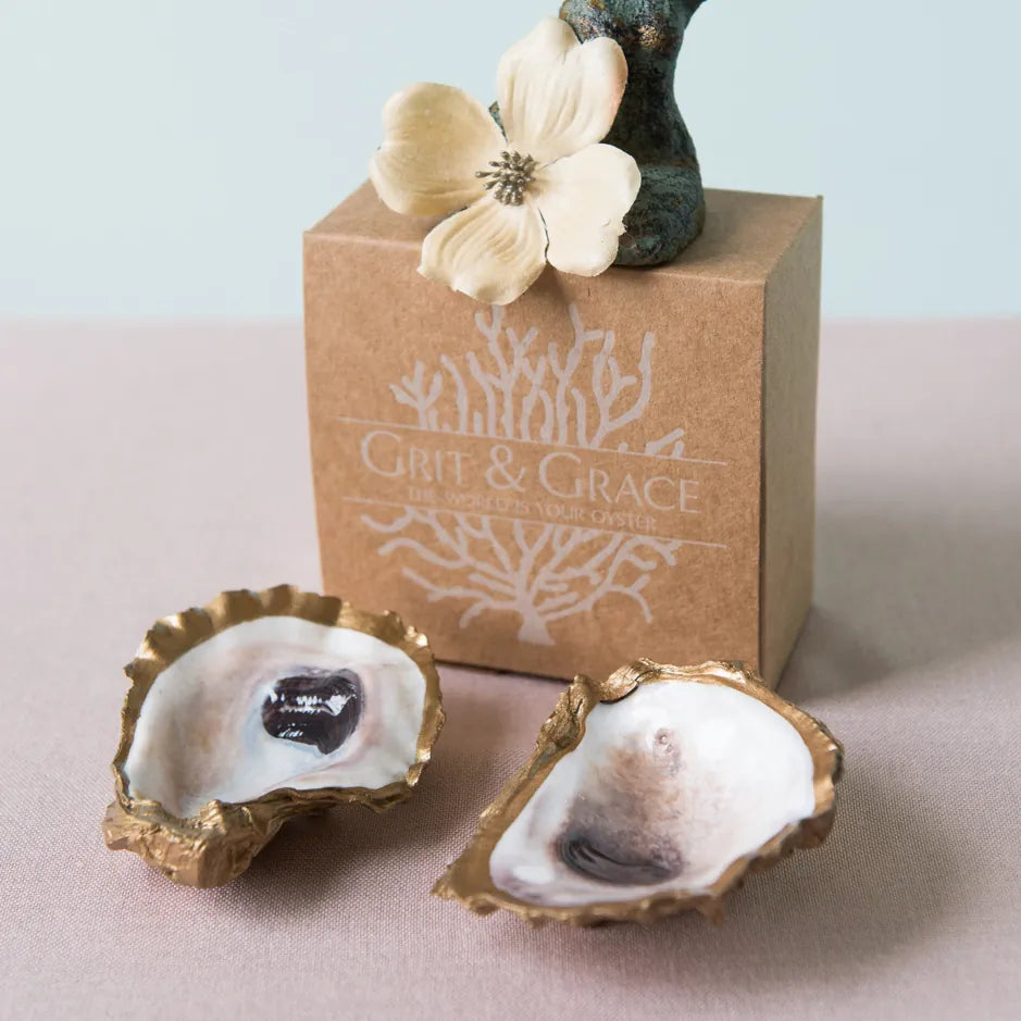 Grit and Grace Oyster Jewelry Dish Jewelry Dish