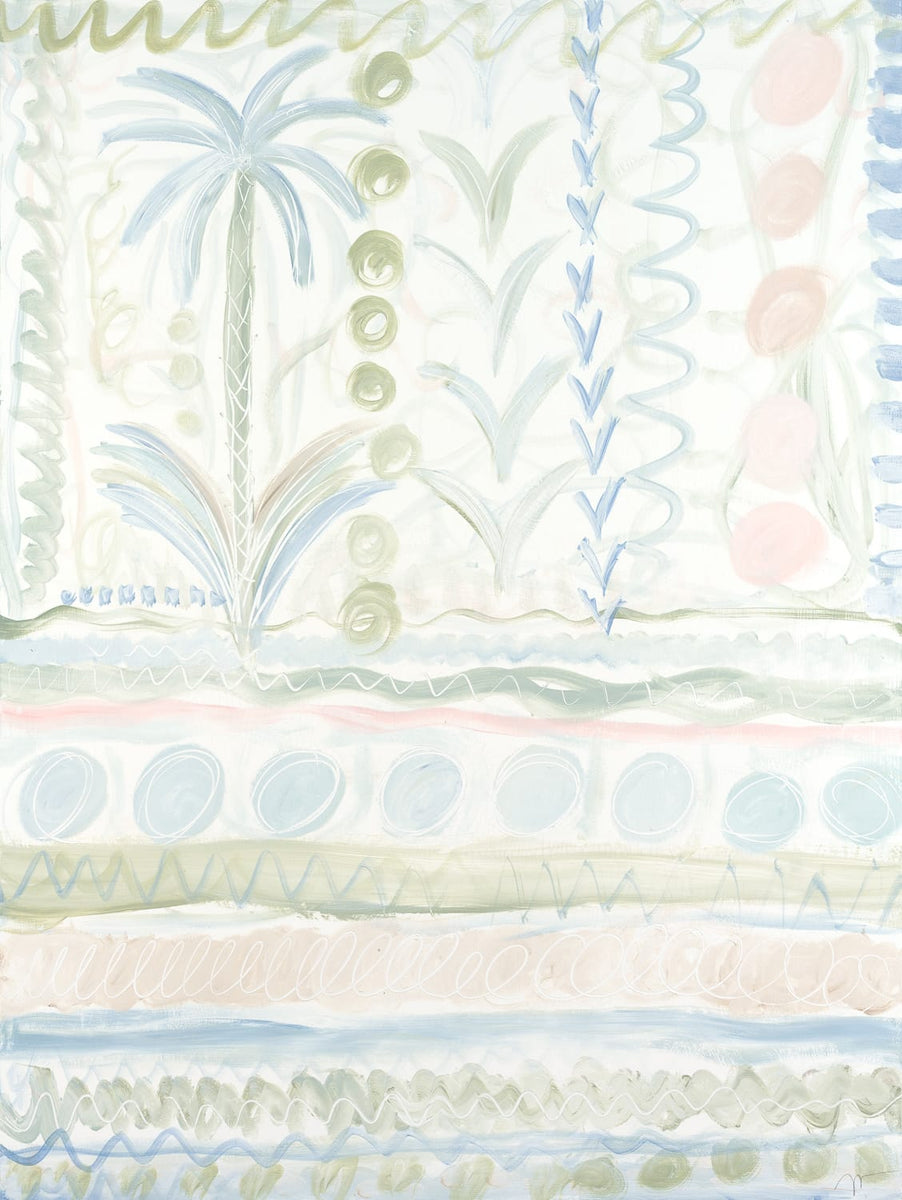 Haley Mathewes Pink Sands Palm Study Artwork