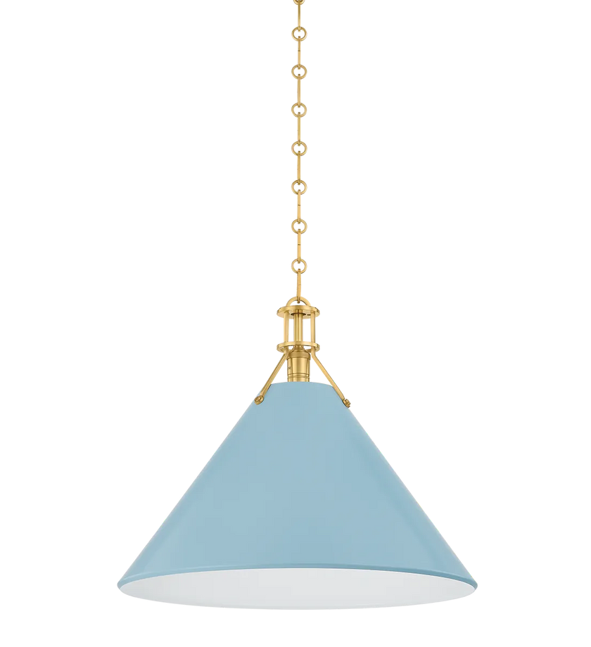 Painted No. 2 Pendant - Blue Bird - secondary