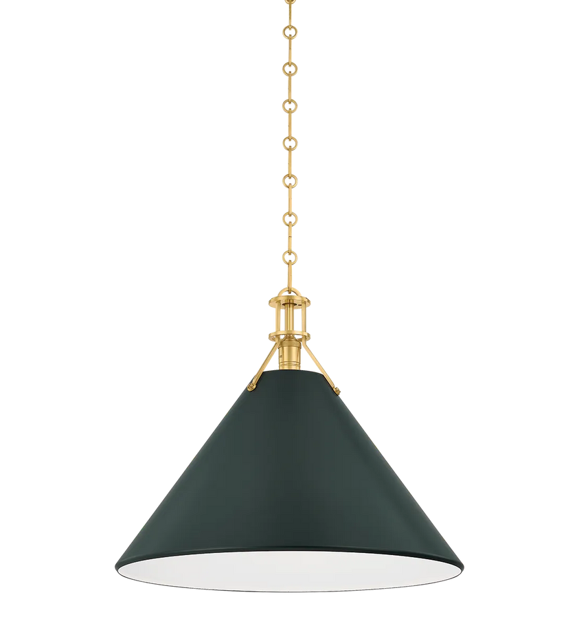 Painted No. 2 Pendant - Soft Studio Green