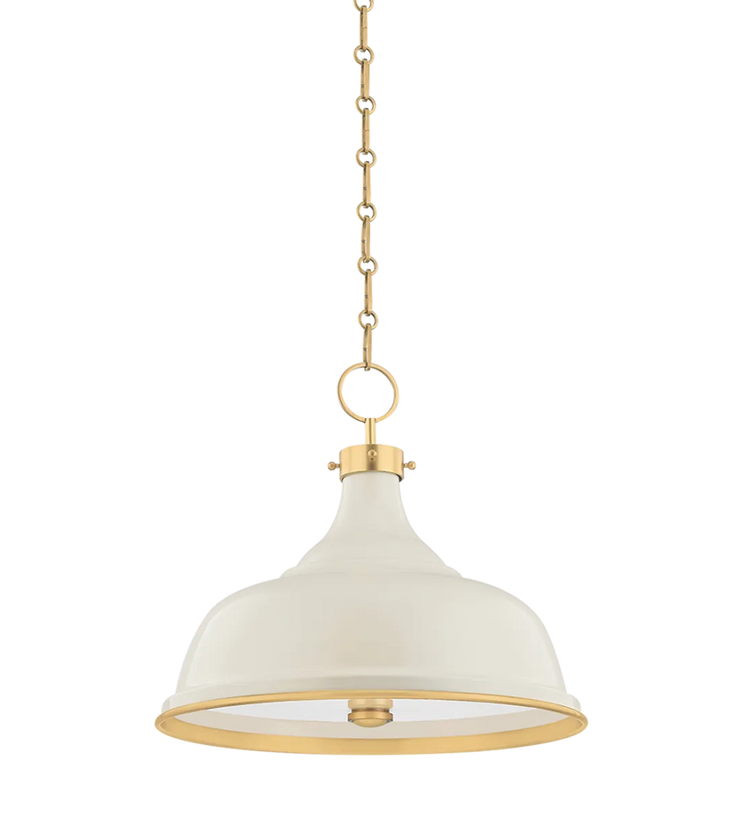 Painted No. 1 Pendant - Off White