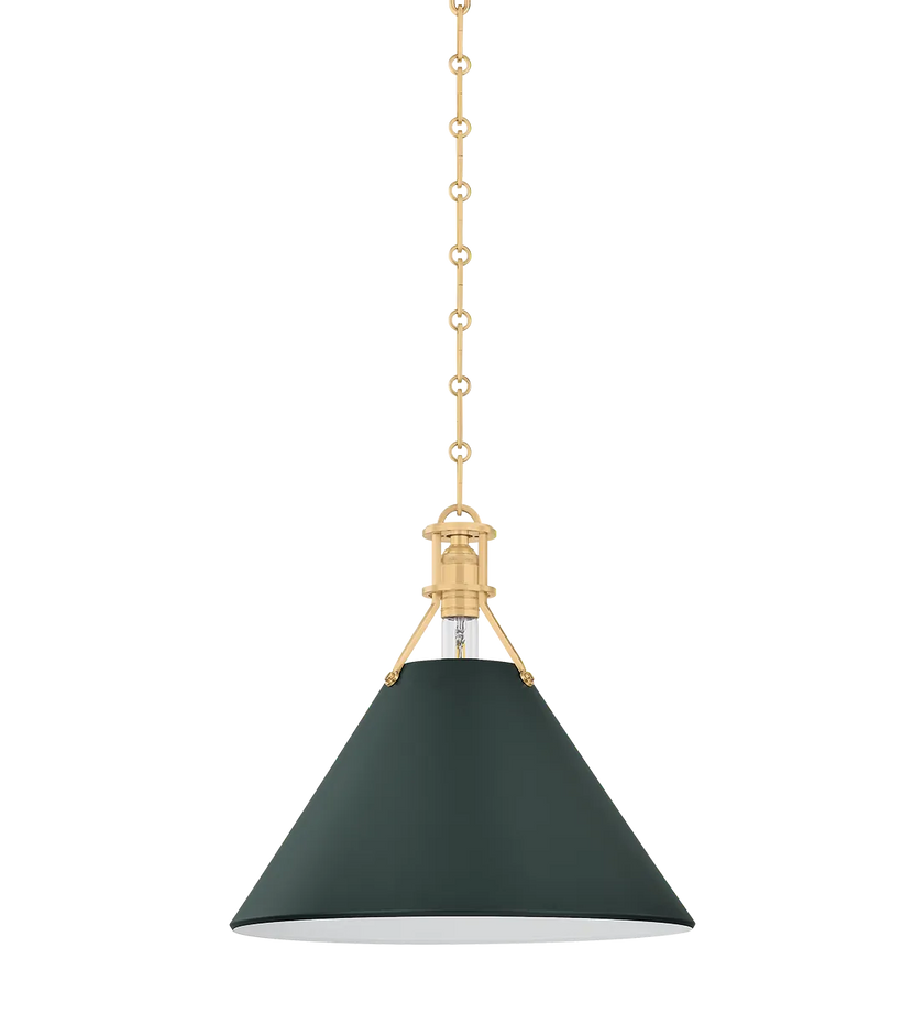 Painted No. 2 Pendant - Soft Studio Green - secondary
