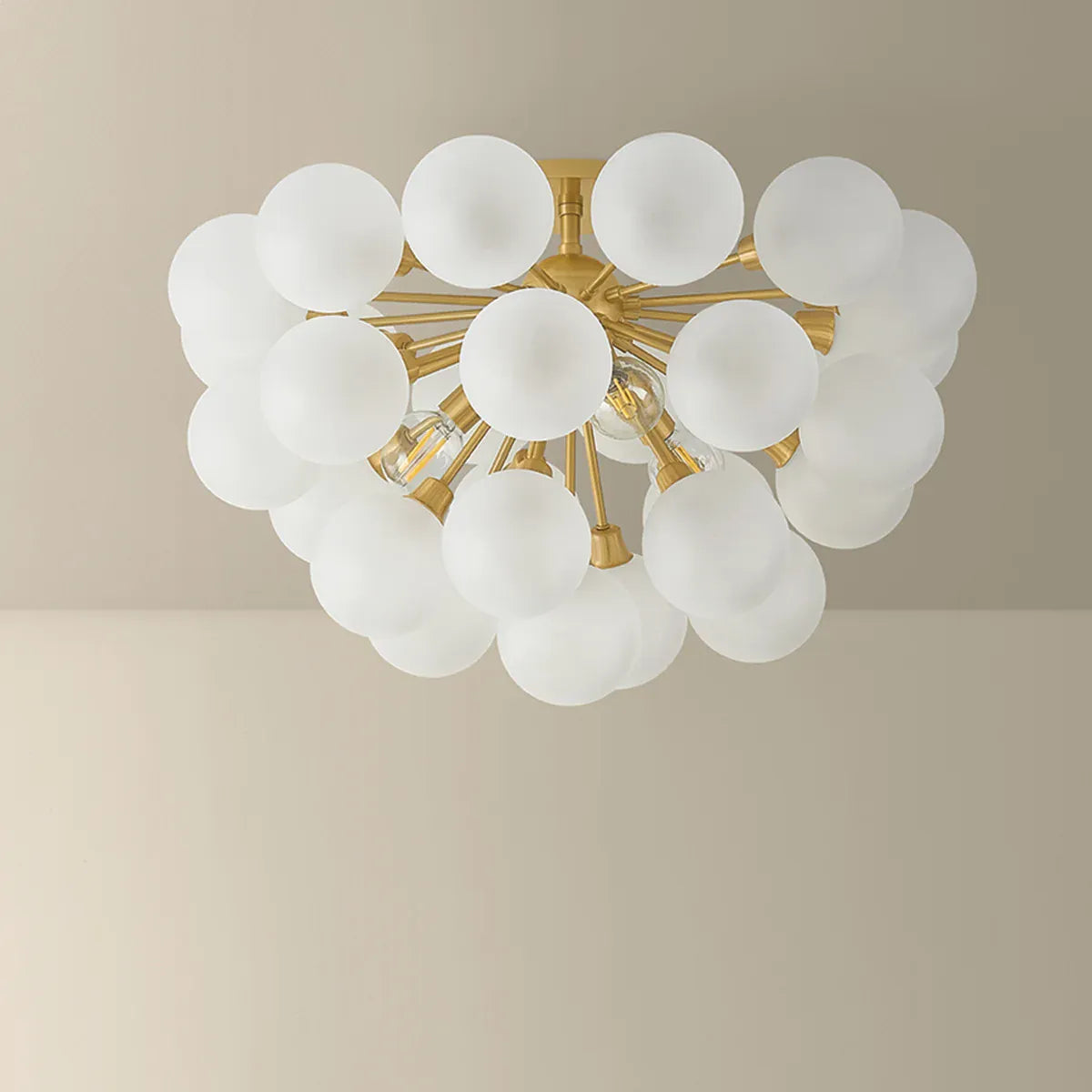 Hudson Valley Antoneta Semi Flush Semi-Flush Mount H1087603-AGB